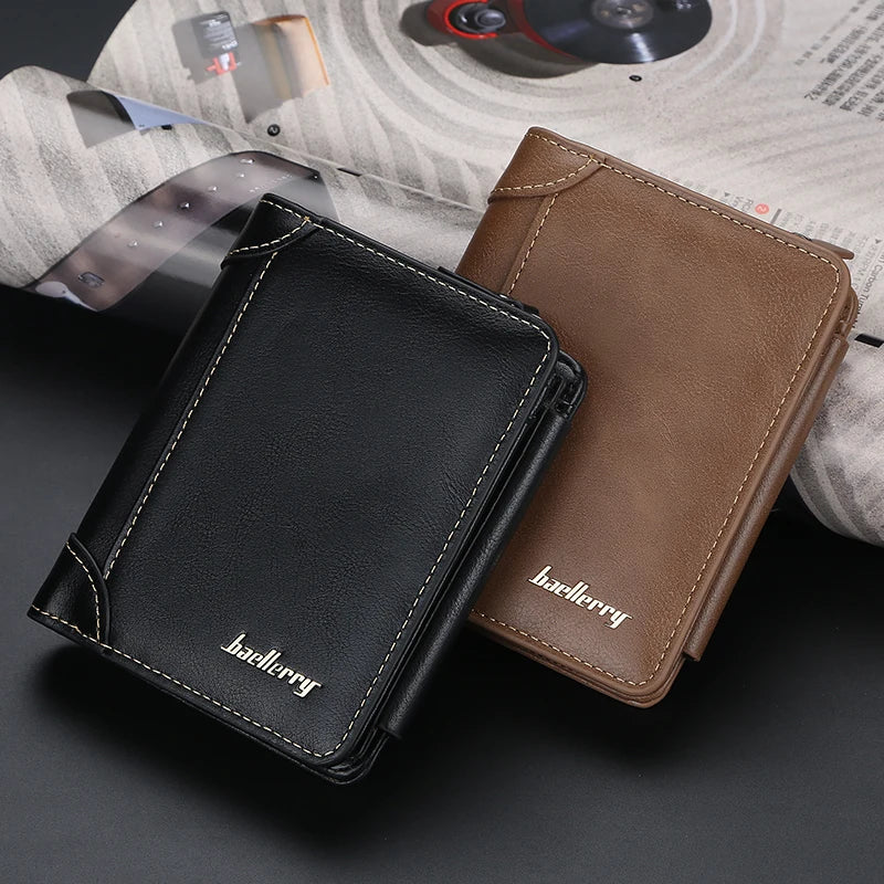 Portefeuille homme simili cuir à fermoir