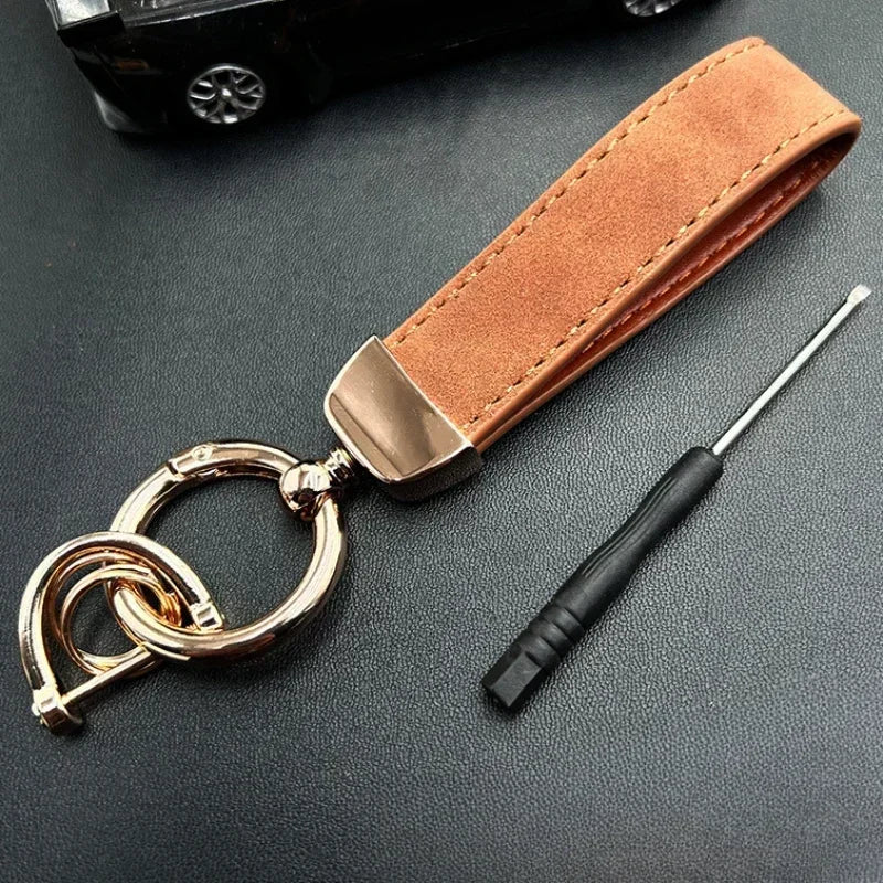 Porte-clés cuir personnalisé