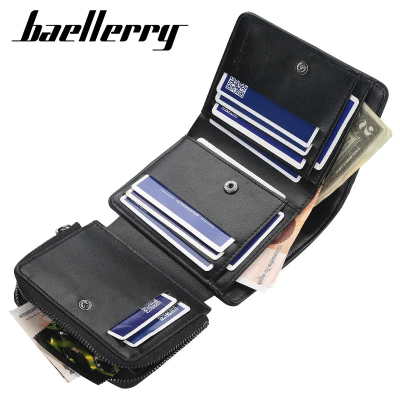Portefeuille homme simili cuir à fermoir