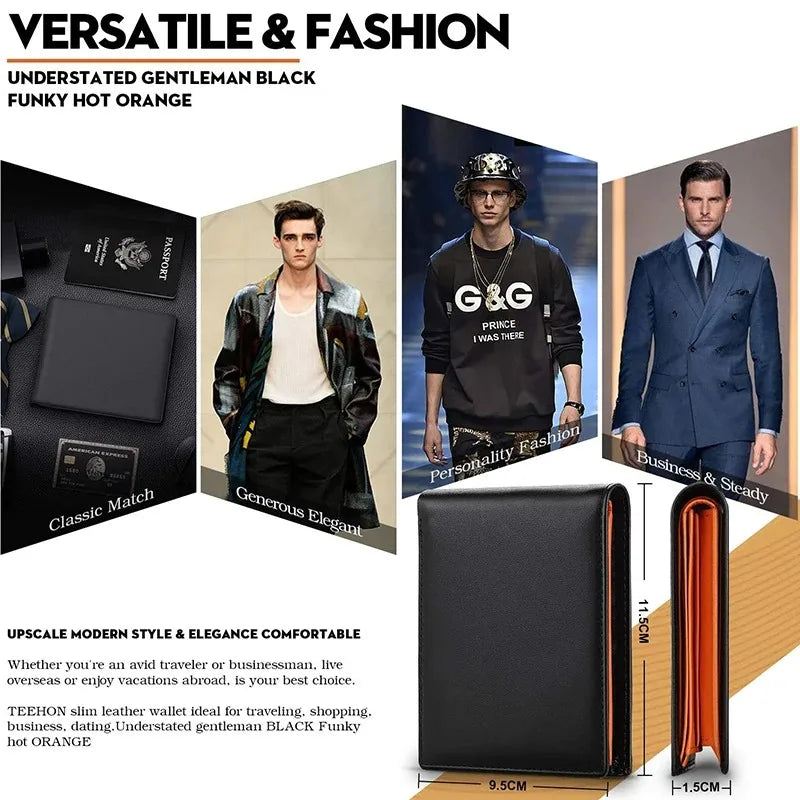 Portefeuille homme slim RFID