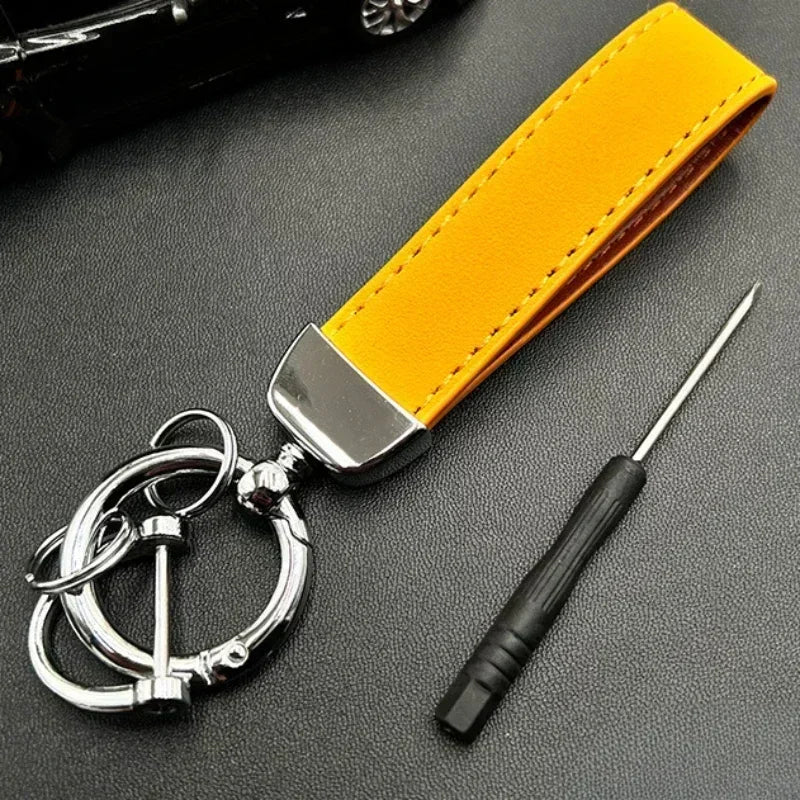 Porte-clés cuir personnalisé