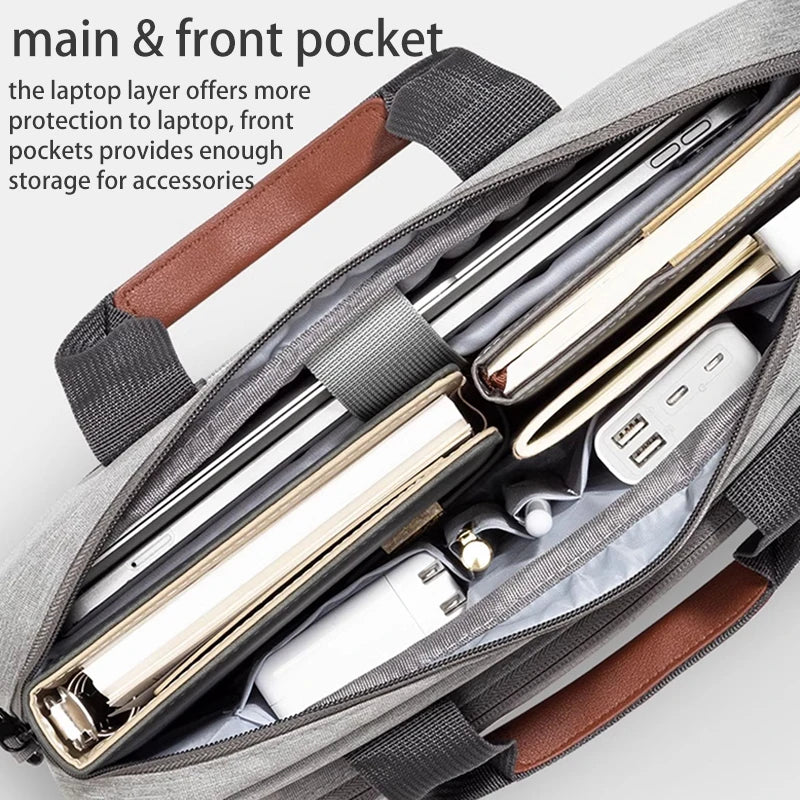 Sacoche ordinateur portable grise