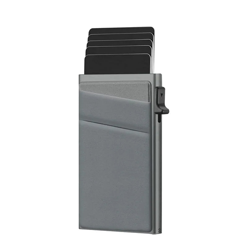 Porte-cartes aluminium à poche