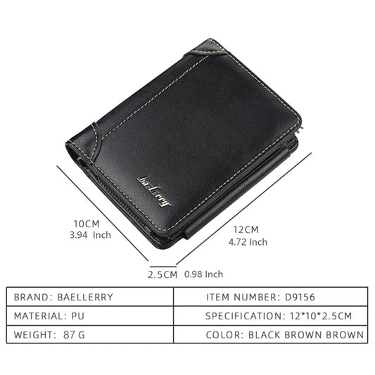 Portefeuille homme simili cuir à fermoir