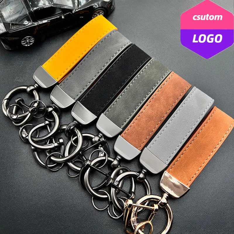 Porte-clés cuir personnalisé