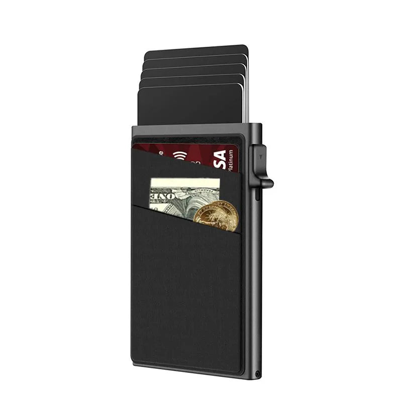 Porte-cartes aluminium à poche