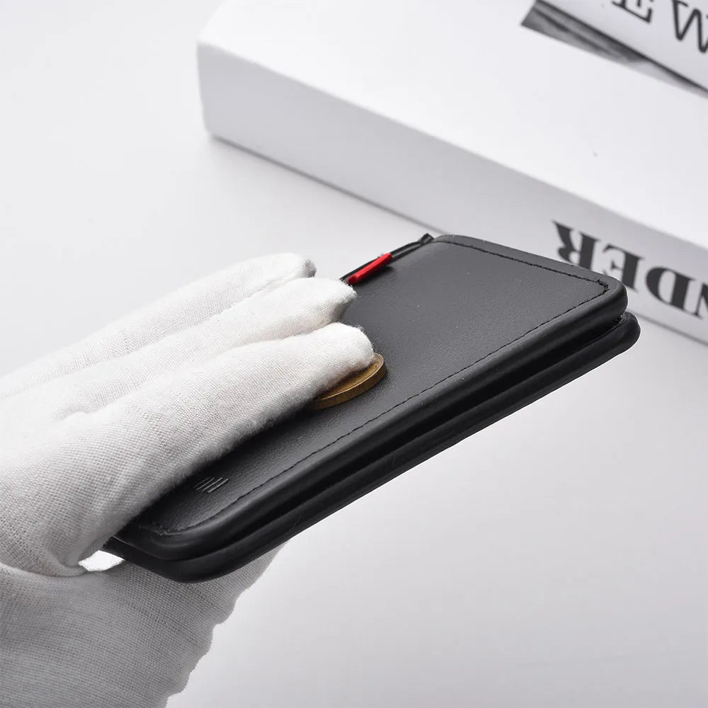 Porte-cartes slim simili cuir