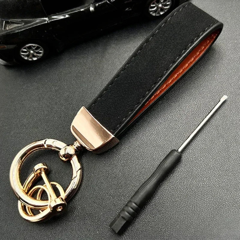 Porte-clés cuir personnalisé