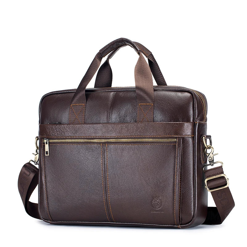 Mallette rigide en cuir pour ordinateur 15 pouces