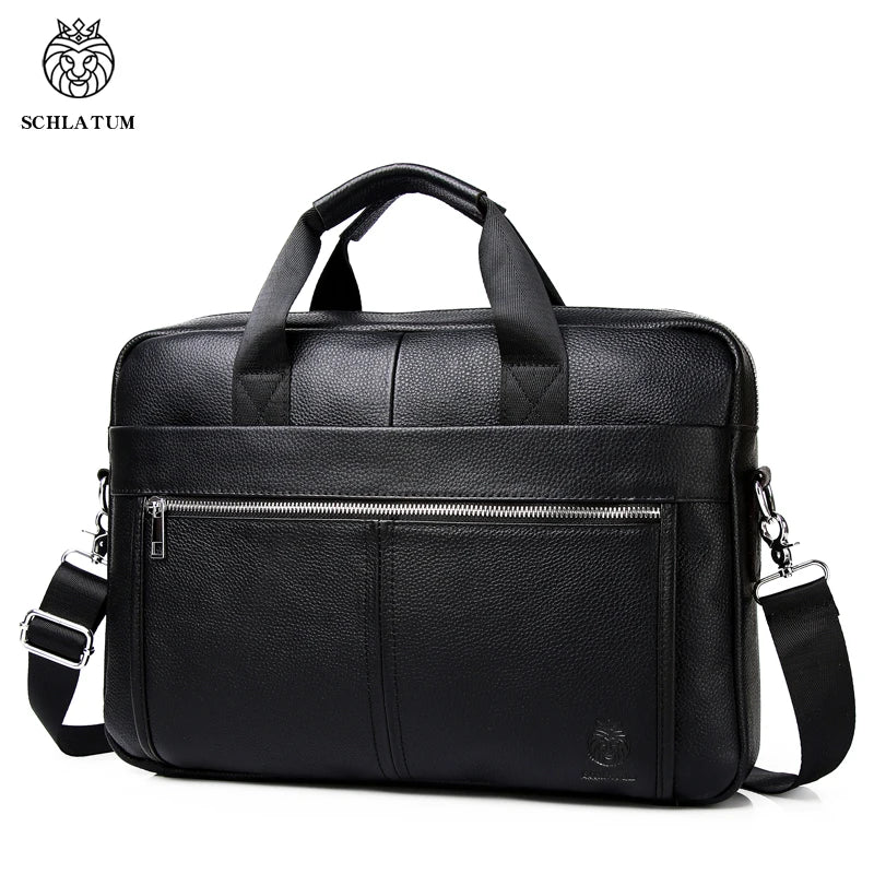 Mallette rigide en cuir pour ordinateur 15 pouces